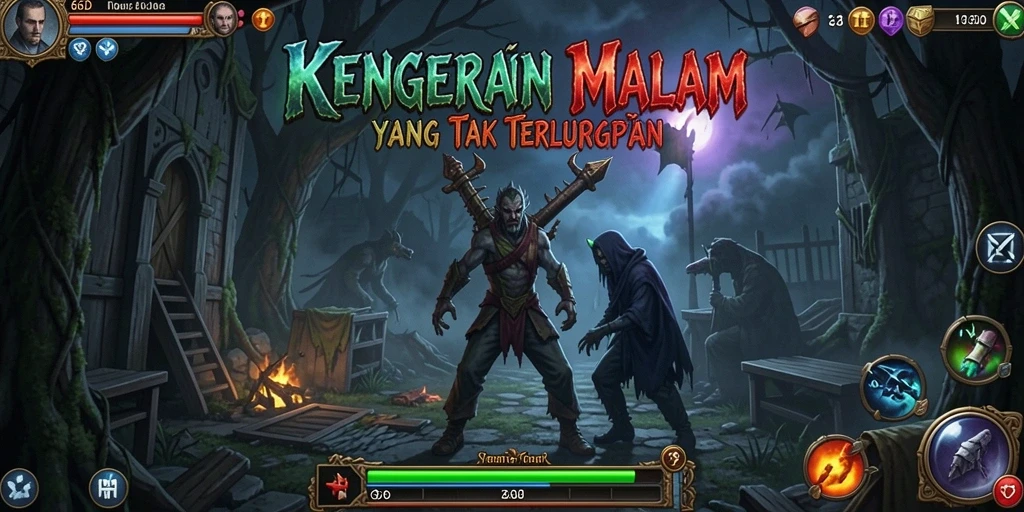 Tampilan gameplay menakutkan di 66D yang penuh dengan kengerian.