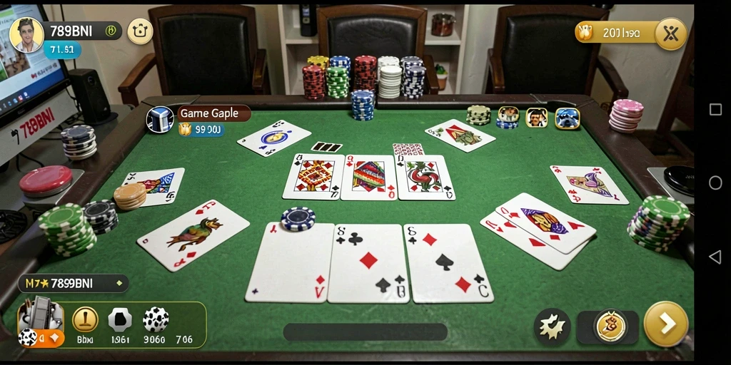 Gameplay Gaple yang seru dan menegangkan