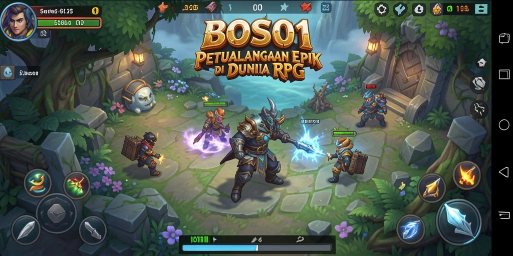 Tampilan gameplay BOS01 yang menakjubkan dan penuh aksi.