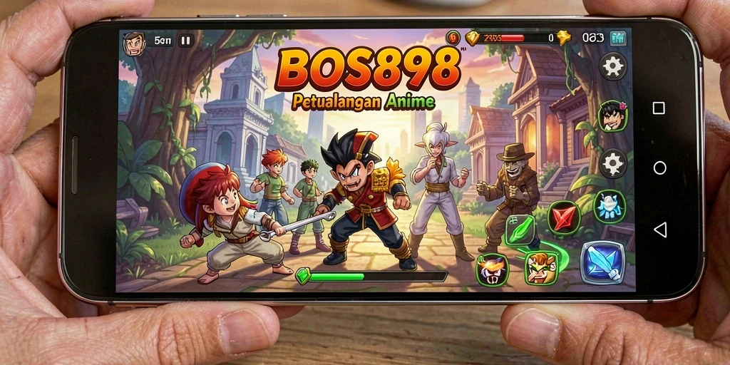 Tampilan gameplay menarik dari BOS898 dengan karakter anime yang hebat.