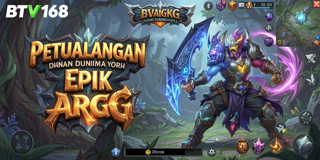 Tangkapan layar gameplay BTV168 yang menampilkan aksi pertempuran seru.