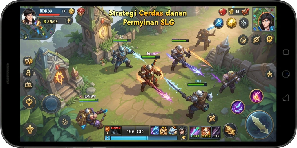 Tampilan gameplay seru di IDN89 dengan strategi SLG yang mendalam.