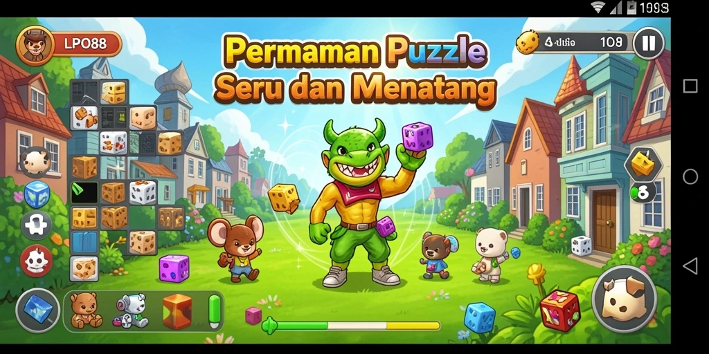 Tampilan gameplay LPO88 yang menampilkan tantangan puzzle menarik.