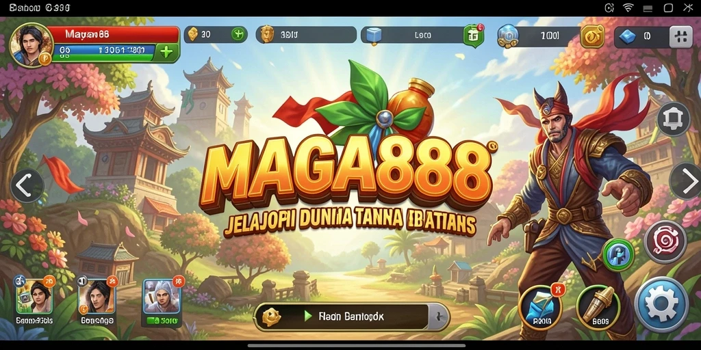 Tampilan gameplay Open World yang menakjubkan di MAGA888.