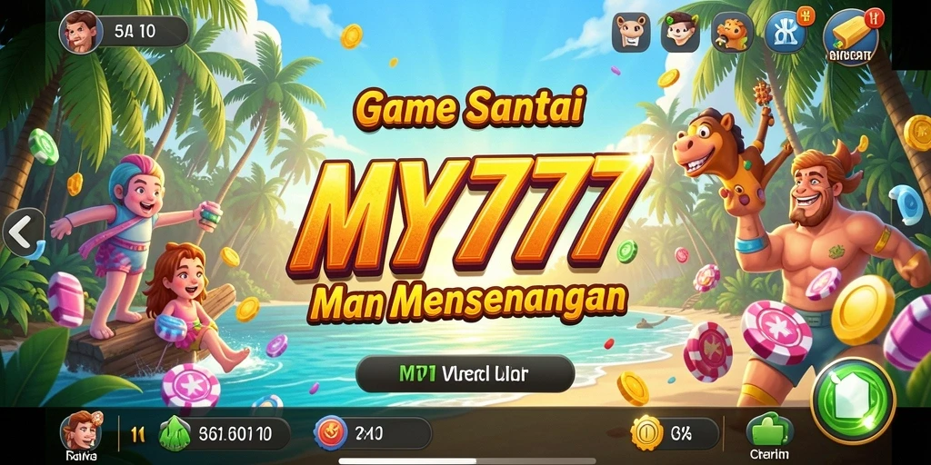Tampilan utama MY777 dengan gameplay yang seru dan interaksi pemain.