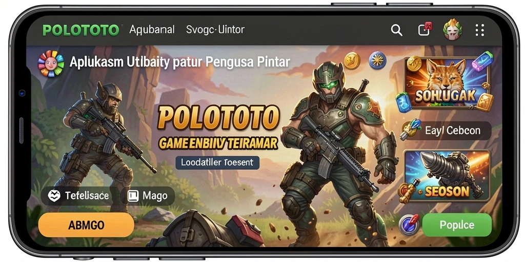 Tampilan utama <strong>POLOTOTO</strong> dengan berbagai fitur Utility yang bermanfaat.