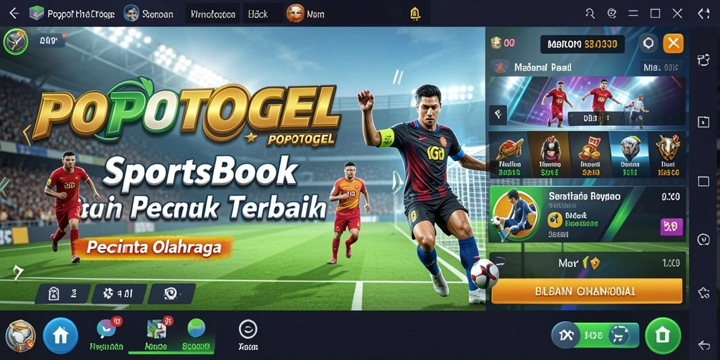 Screenshot gameplay POPOTOGEL yang menampilkan antarmuka sportsbook.